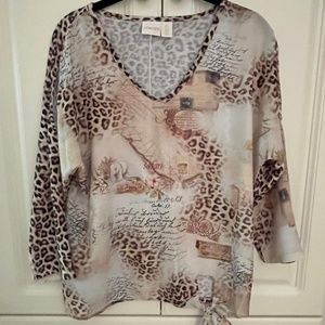 Animal Print Blouse